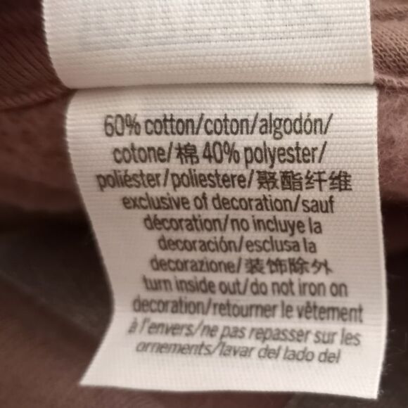 PINK Victoria's Secret Taupe/Mauve Hoodie with Silver Logo Sz M EUC. - Picture 7 of 8